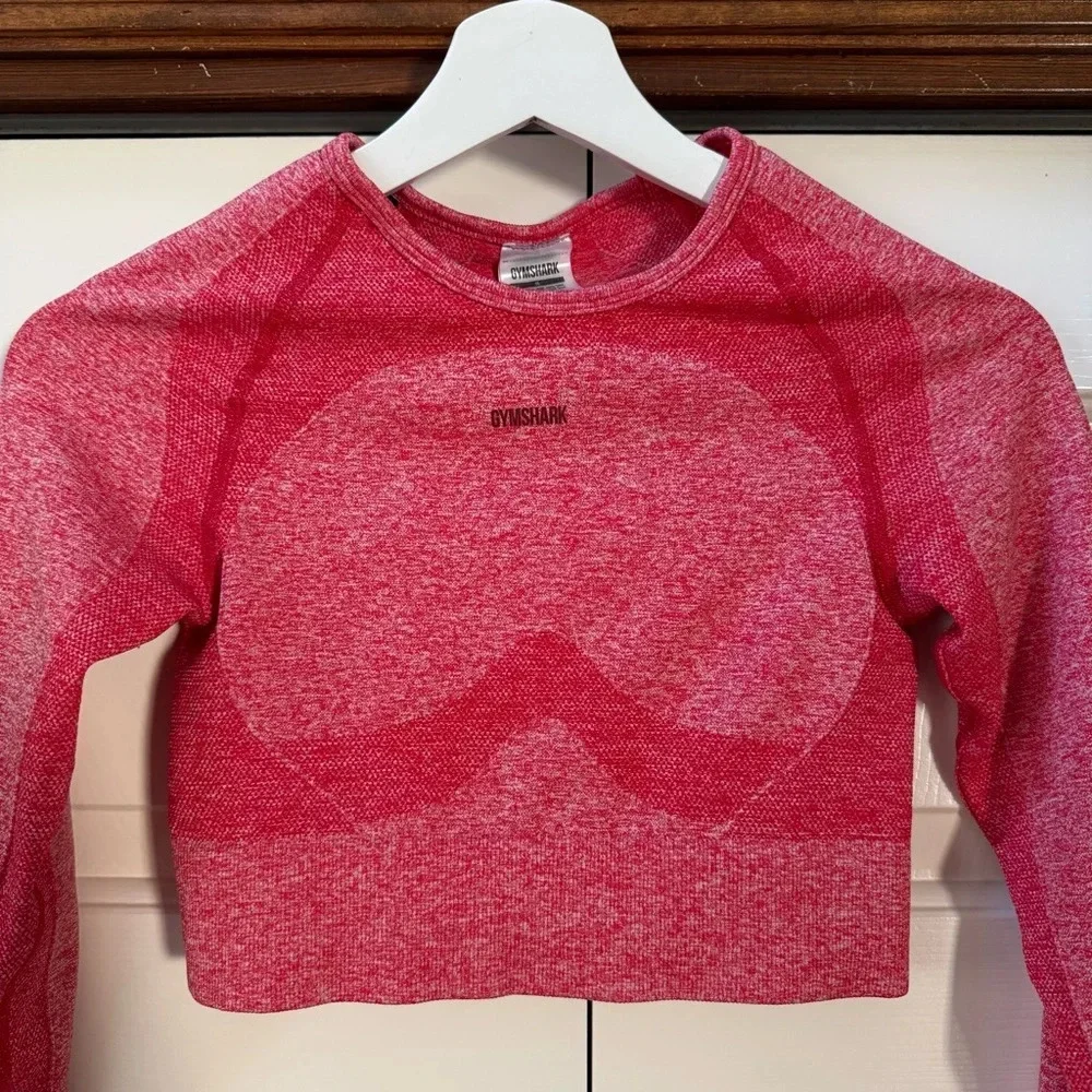 GYMSHARK FLEX SPORTS LONG SLEEVE CROP TOP Women’s size Small - Picture 3 of 9